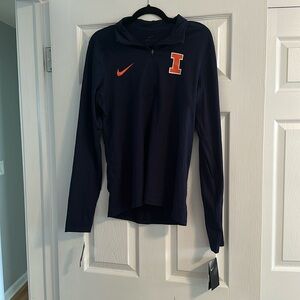 NWT Nike men’s University of Illinois quarter zip